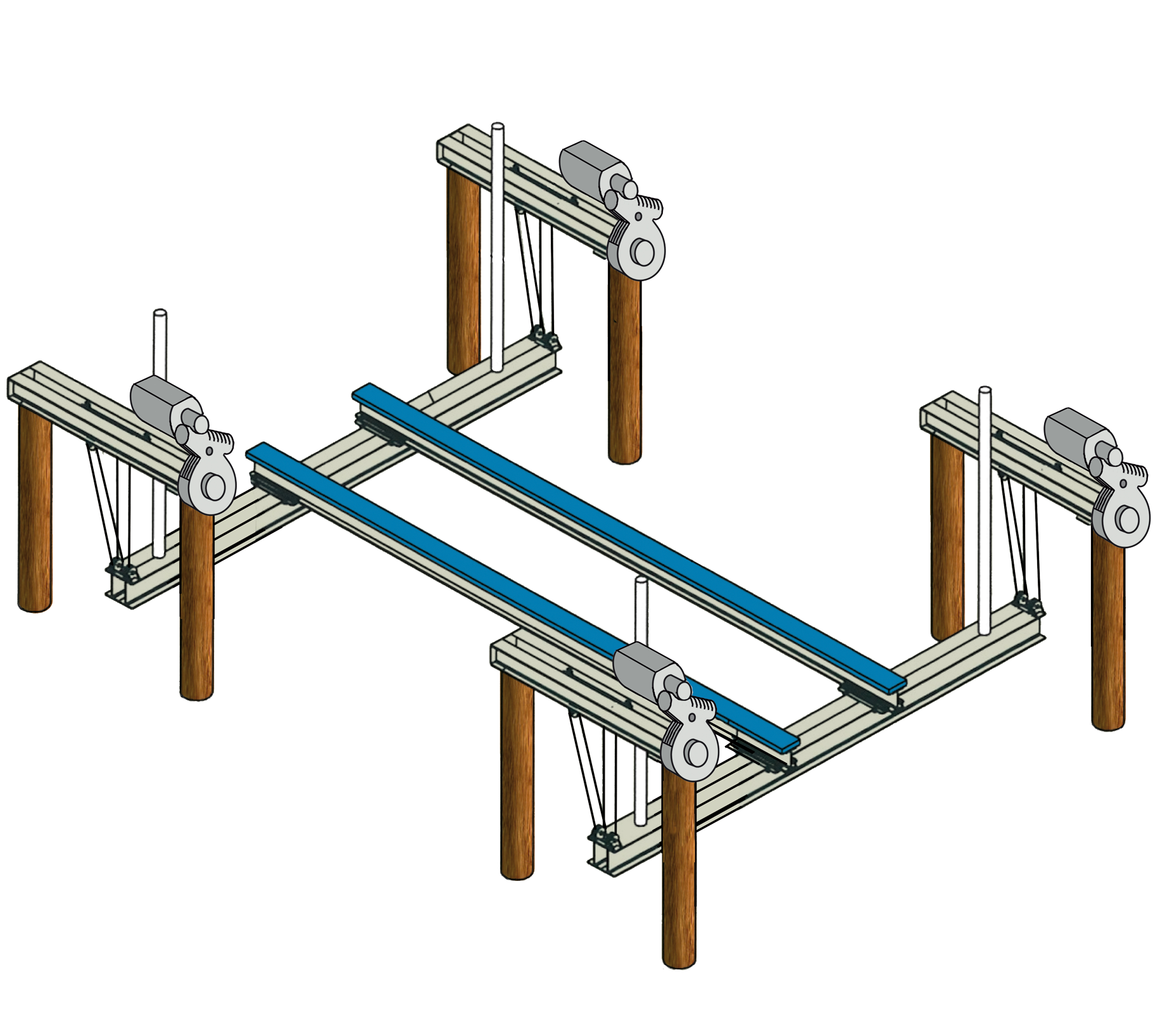 Eight-Post Boat Lift